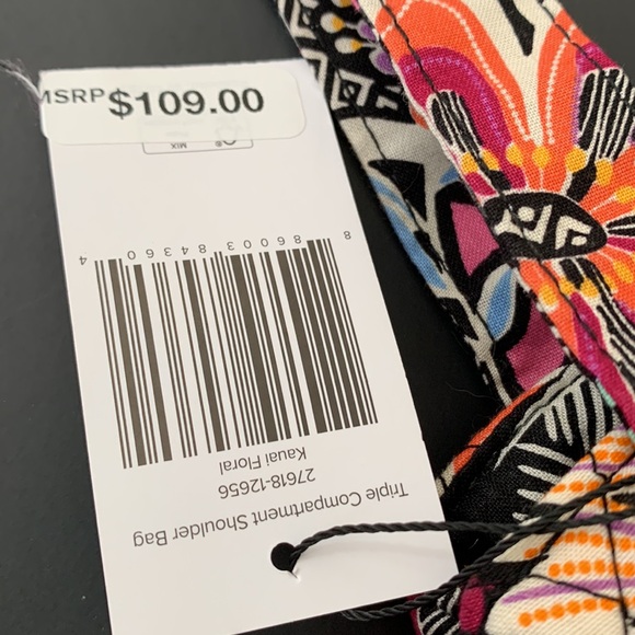 Brand, new, vera, Bradley, triple compartment, shoulder bag - Picture 7 of 7